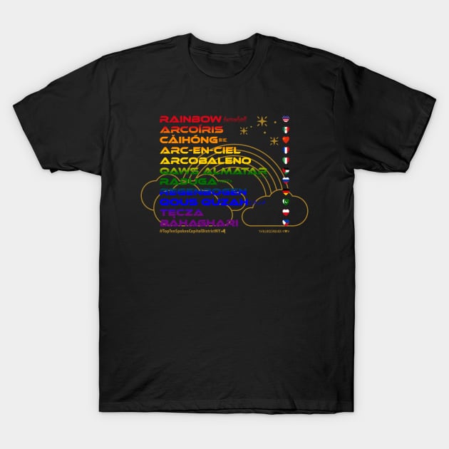 RAINBOW: Say ¿Qué? Top Ten Spoken (NY Capital District) T-Shirt by Village Values